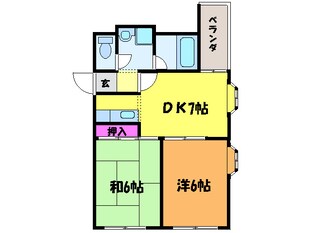 アクシスコ－ト住之江の物件間取画像